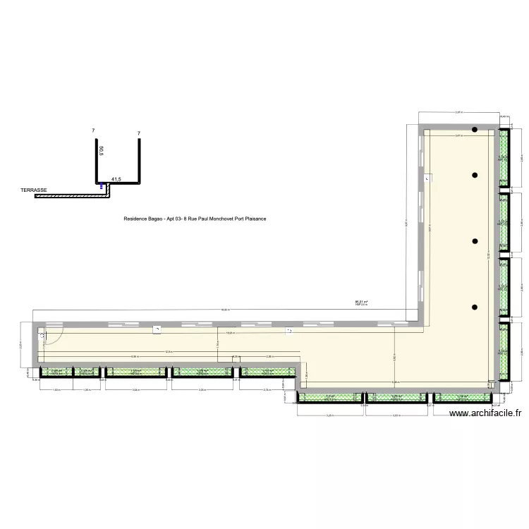 RESIDENCE BAGAO   APPART   TERRASSE . Plan de 