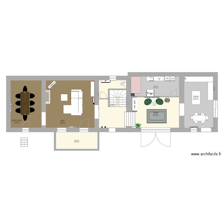Plan Maison St Savin RDC V3. Plan de 0 pièce et 0 m2
