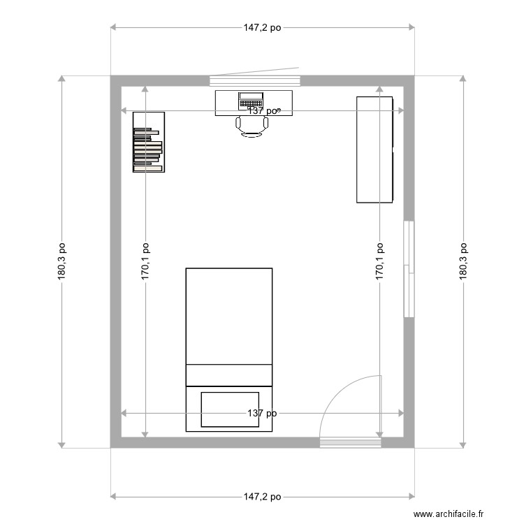 Chambre florence. Plan de 0 pièce et 0 m2