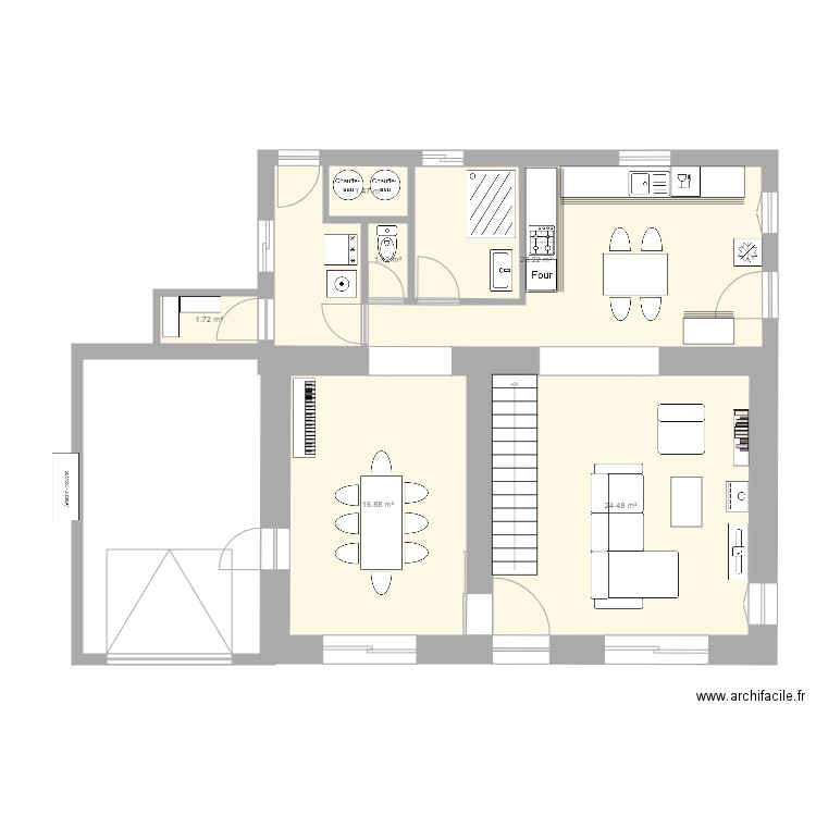 sausseyRDCprojetAurelienV6. Plan de 0 pièce et 0 m2