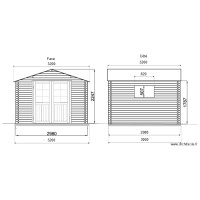 Plan coupe Shed