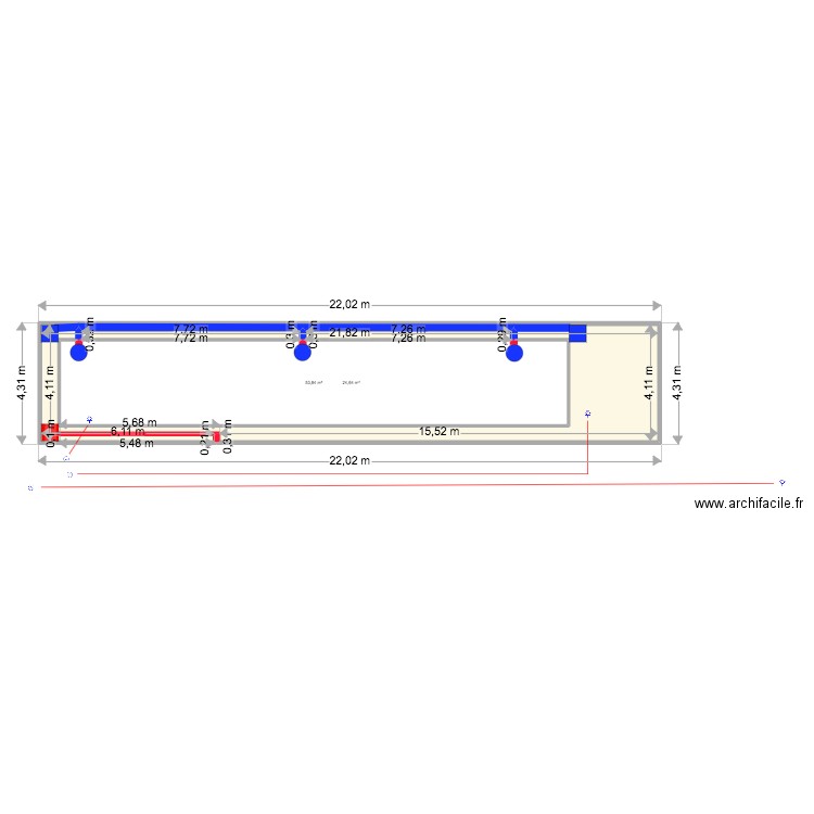 Plan Genie Civil Pont Bascule. Plan de 4 pièces et 147 m2