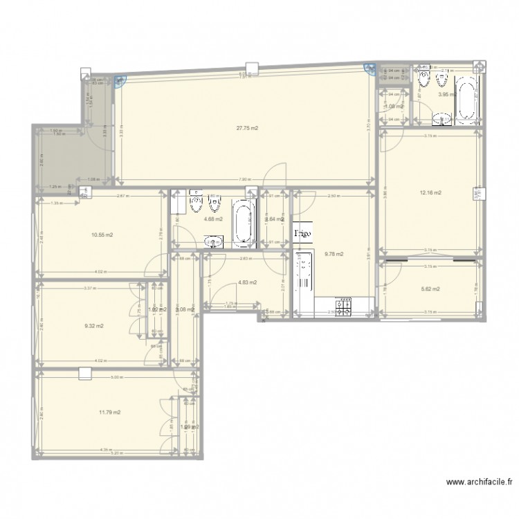 Balmes 67. Plan de 0 pièce et 0 m2