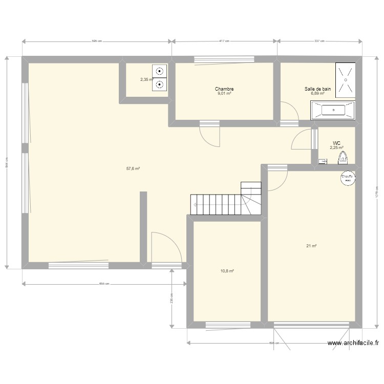 joss. Plan de 11 pièces et 225 m2