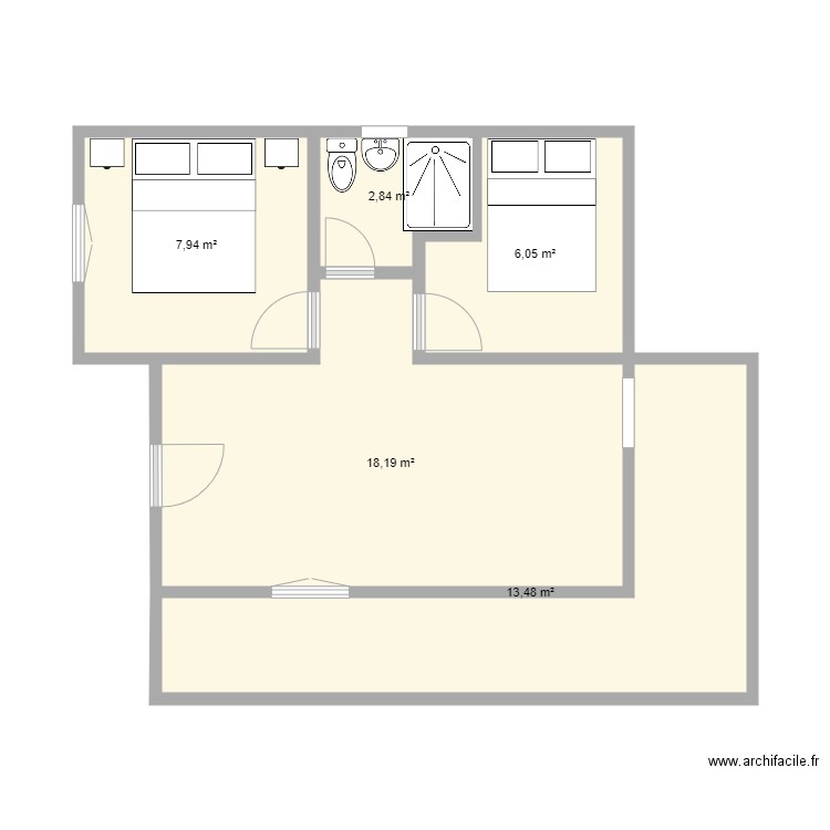 projet. Plan de 0 pièce et 0 m2