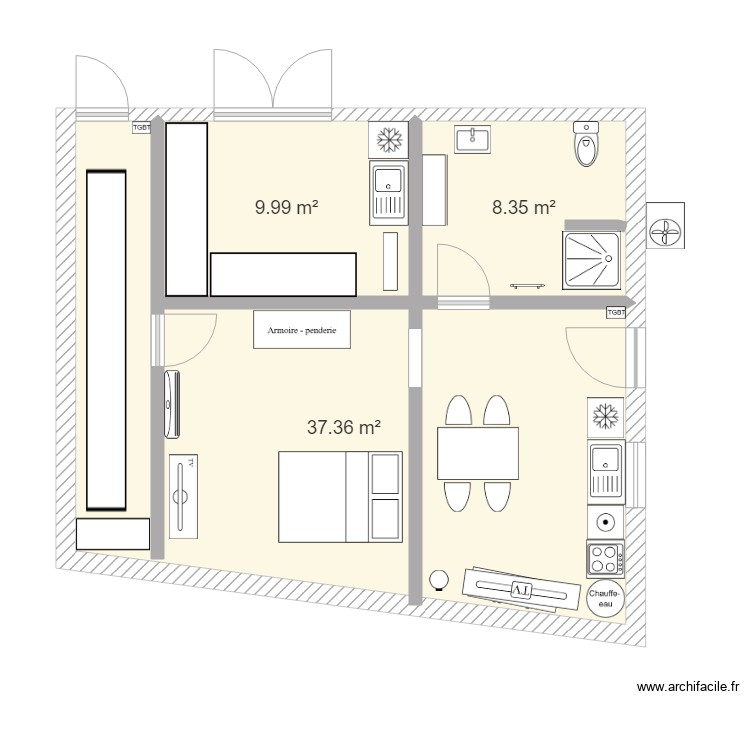 BAR DES SPORTS. Plan de 0 pièce et 0 m2