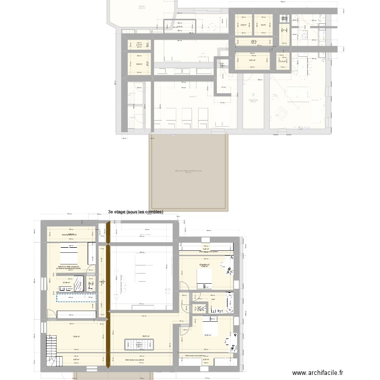 parnans bis 2. Plan de 49 pièces et 560 m2