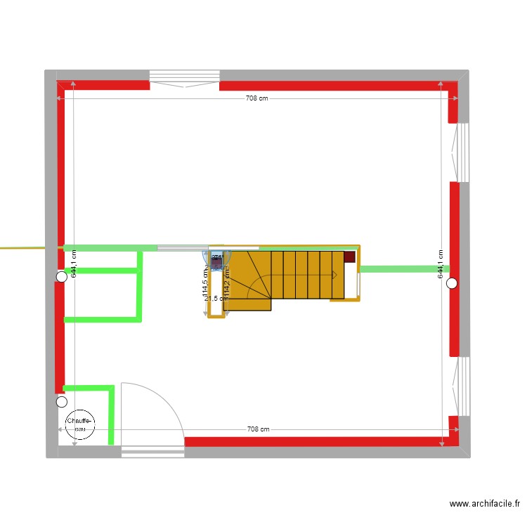 RdJ  mars 2022 cloisonnement. Plan de 0 pièce et 0 m2