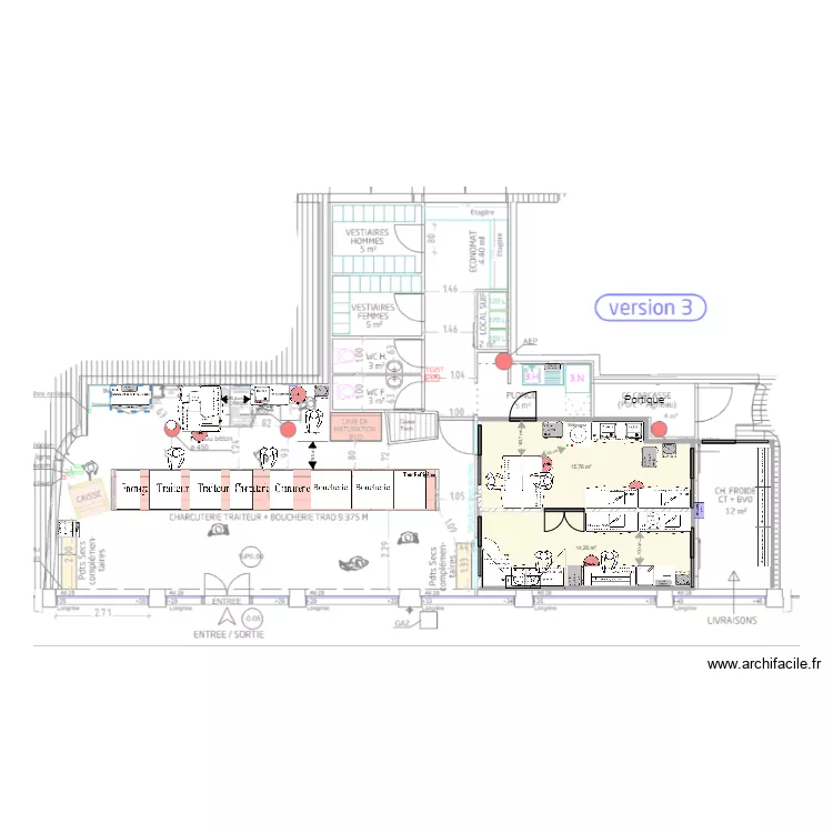Lyon Boileau. Plan de 
