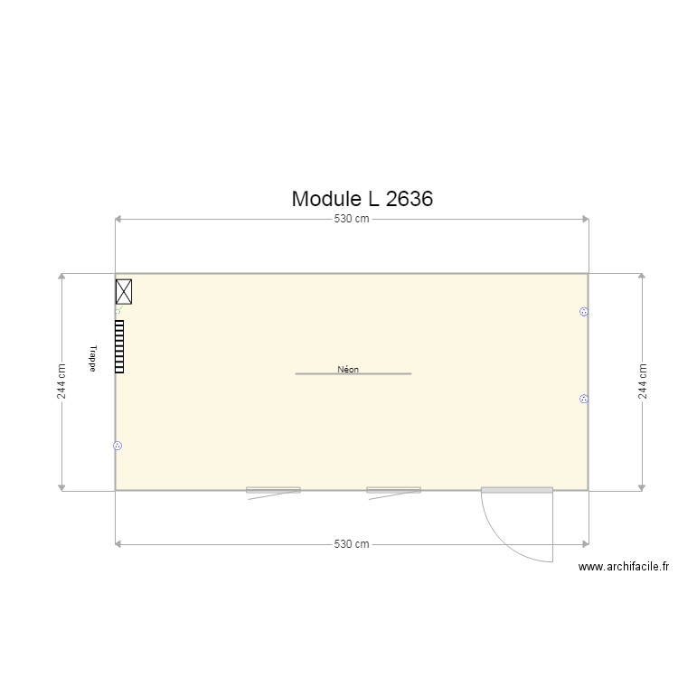 Module L 2636. Plan de 0 pièce et 0 m2