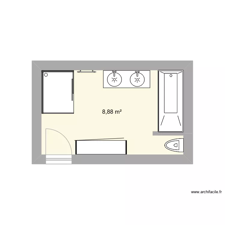 SdeB-1. Plan de 1 et 9 m² SdeB-1. Plan de 1 et 9 m²
