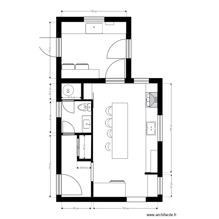 JF Collard Cuisine. Plan de JF Collard Cuisine. Plan de