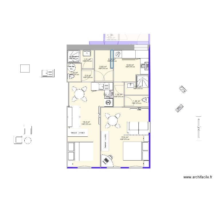 Verdun Mod 8 couchages étage cotes. Plan de 0 pièce et 0 m2