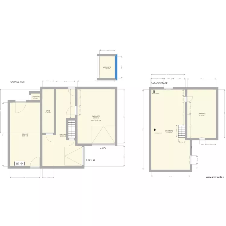 BEAUMORD GARAGE RDC. Plan de BEAUMORD GARAGE RDC. Plan de