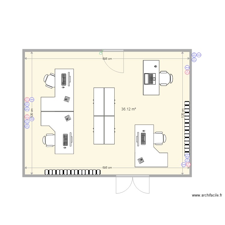 Bureau Moyens Generaux Plan travaux. Plan de 0 pièce et 0 m2