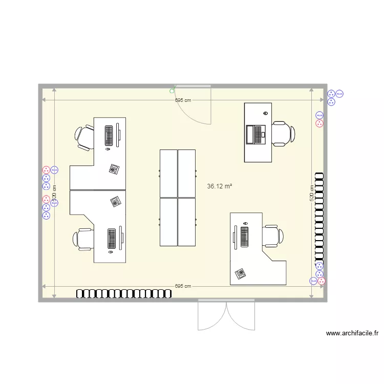 Bureau Moyens Generaux Plan travaux. Plan de 