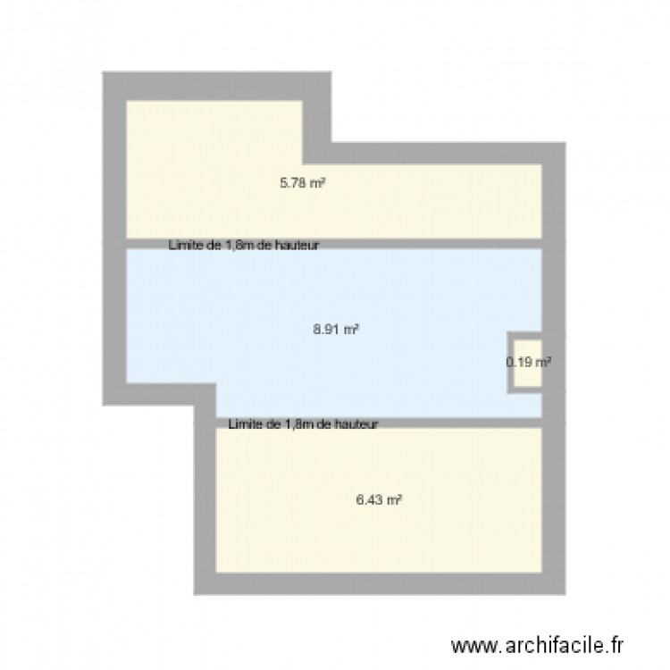 combles taxables. Plan de 0 pièce et 0 m2