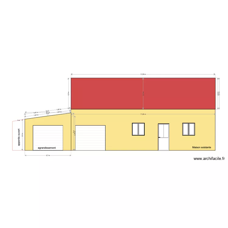 plan velles coupe de face. Plan de 