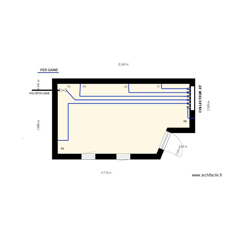 RESEAU PER GAINEE. Plan de 0 pièce et 0 m2