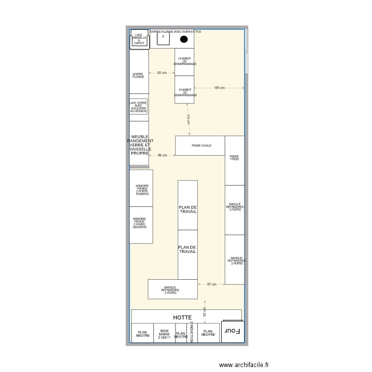 CUISINE LAFAYETTE 1. Plan de 0 pièce et 0 m2