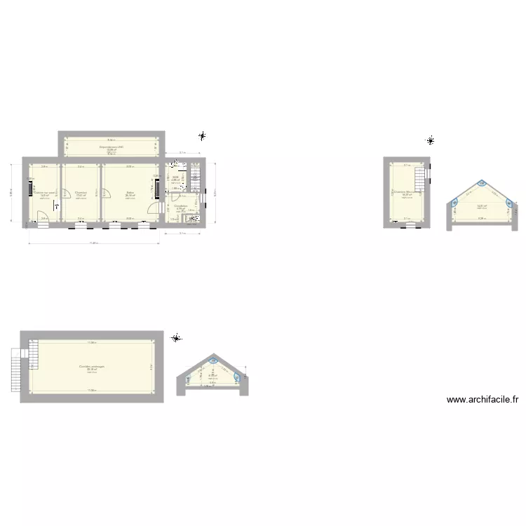 DIJOUX Sabine apr&egrave;s travaux. Plan de 