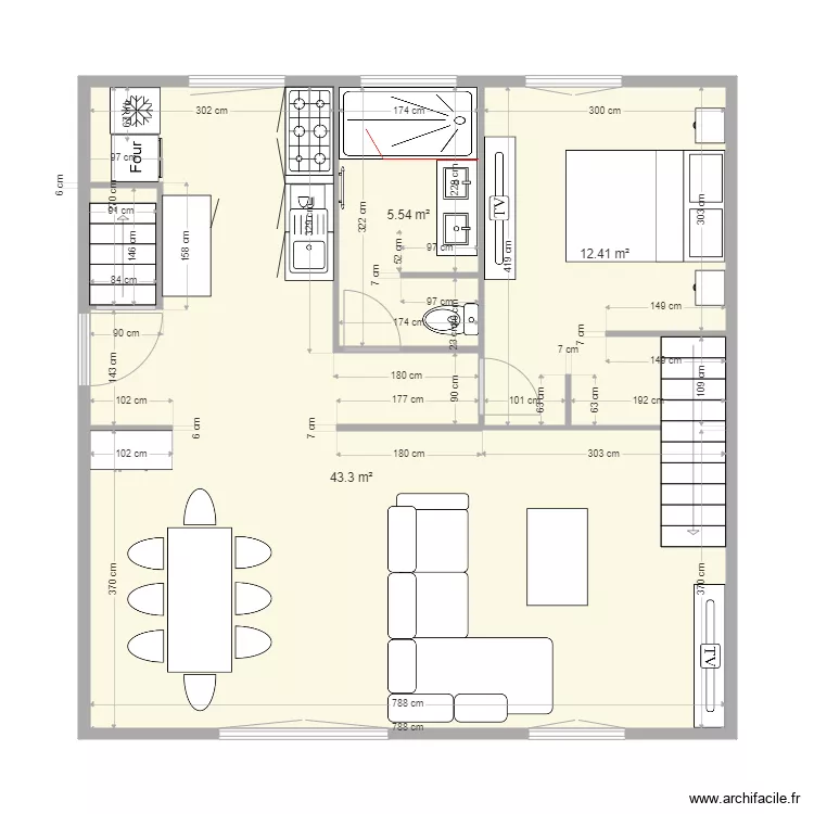 maison beynes SIMULATION 3. Plan de 