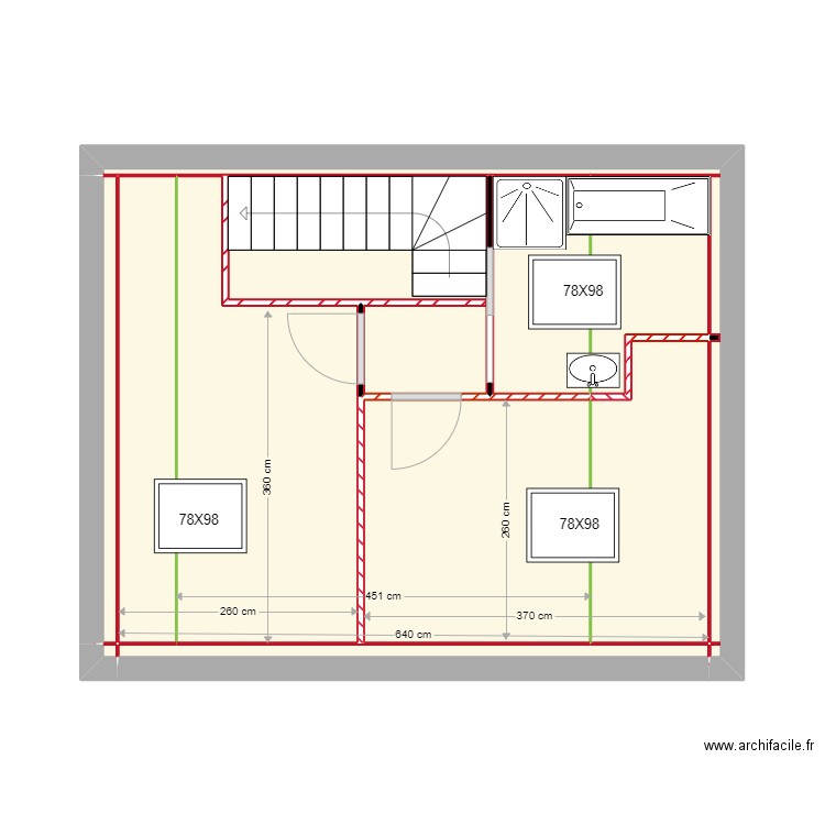 KELLY ETAGE. Plan de 0 pièce et 0 m2