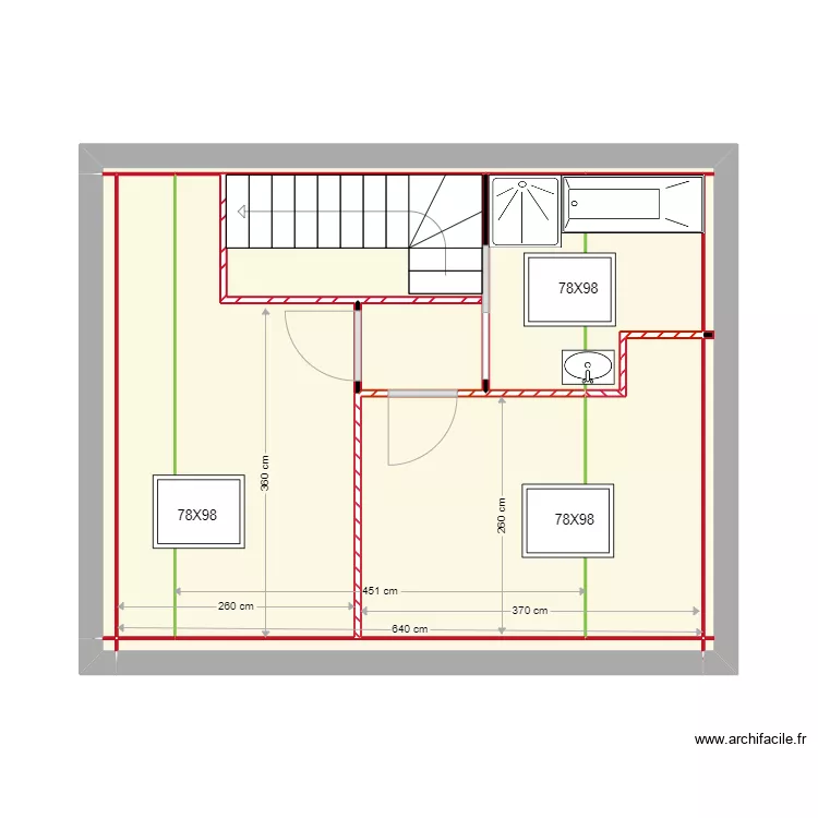 KELLY ETAGE. Plan de 