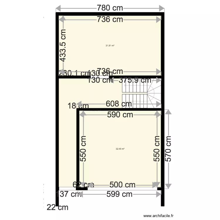 Plan LOT B plancher Haut de VS 200519. Plan de 