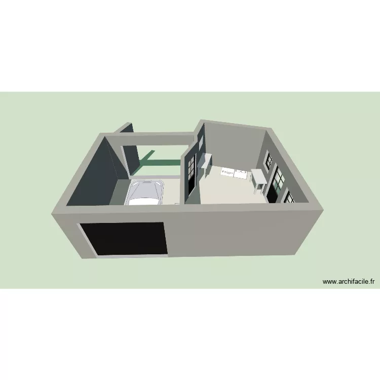 Atelier 1. Plan de 2 et 32 m² Atelier 1. Plan de 2 et 32 m²
