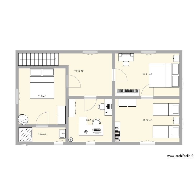 maison. Plan de 0 pièce et 0 m2