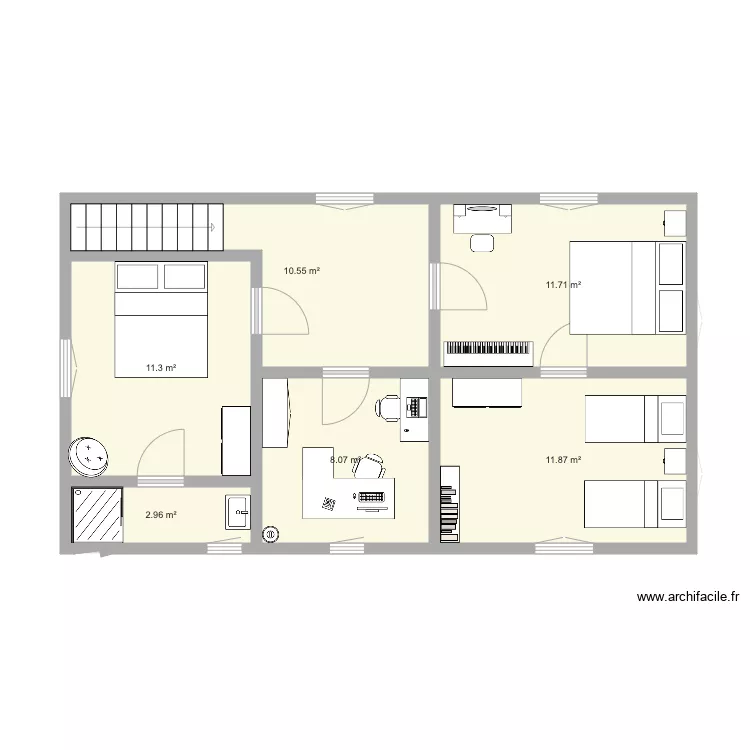 maison. Plan de 