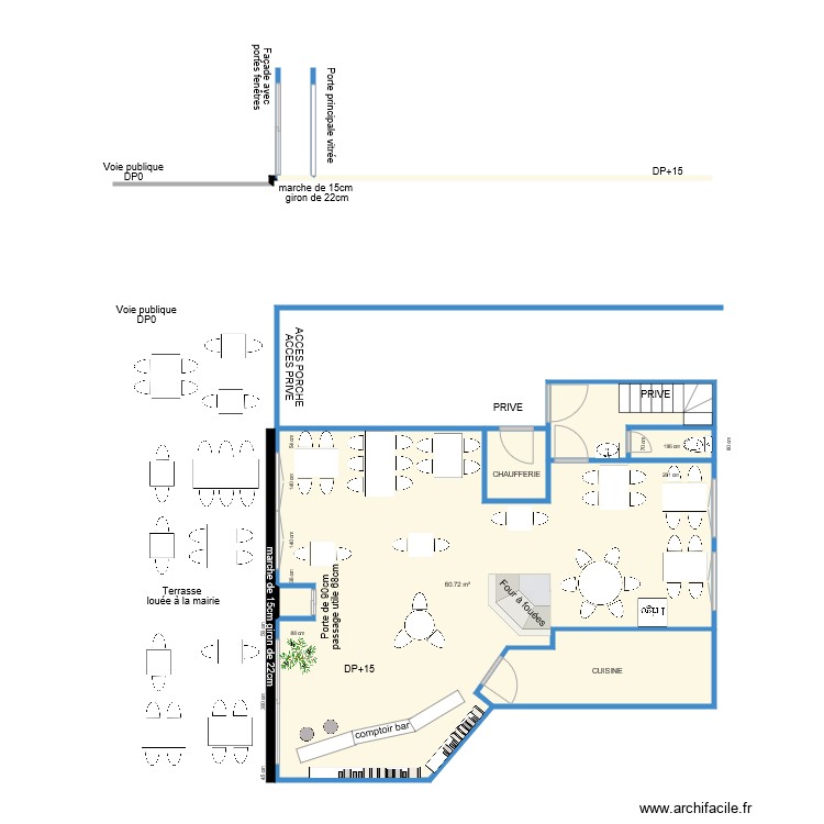AUBERGE DES ECUYERS AVANT TRAVAUX. Plan de 0 pièce et 0 m2