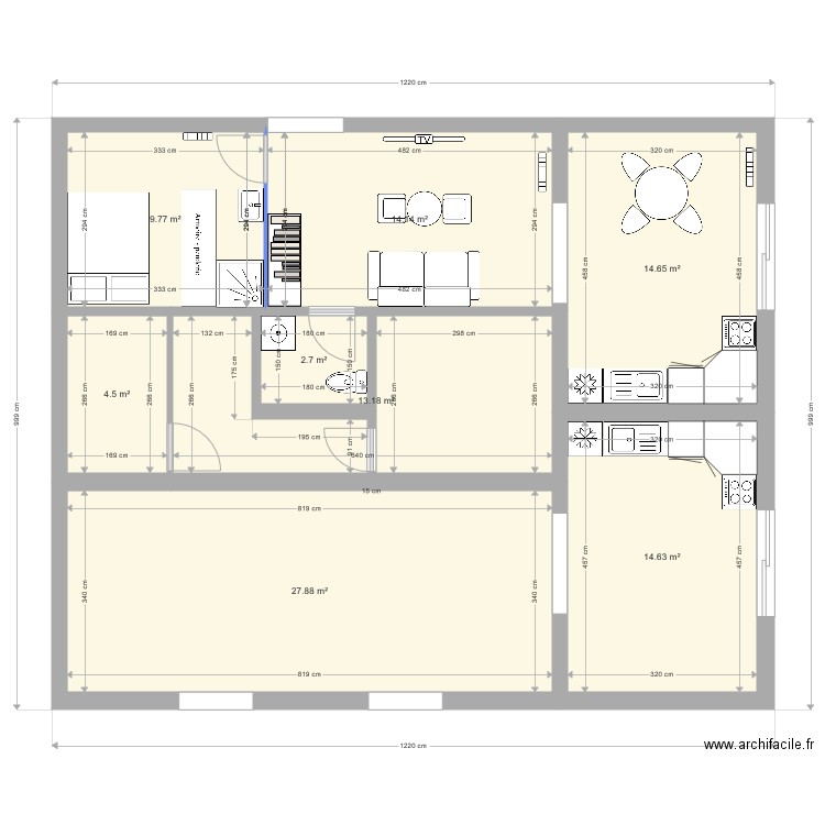 sous sol 4. Plan de 0 pièce et 0 m2