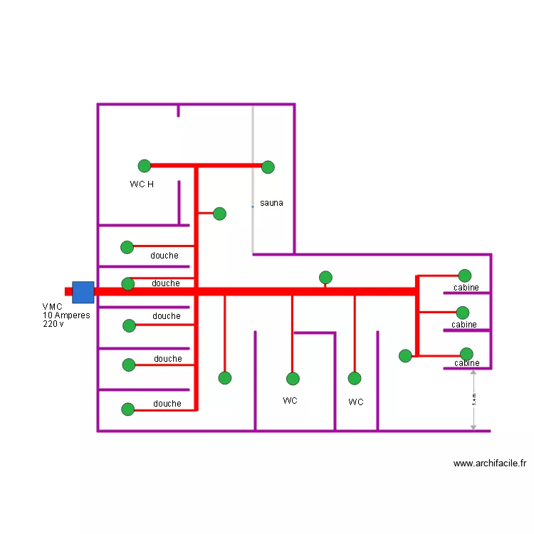 KEEP COOL ST JOSEPH sanitaires VMC elec. Plan de KEEP COOL ST JOSEPH sanitaires VMC elec. Plan de