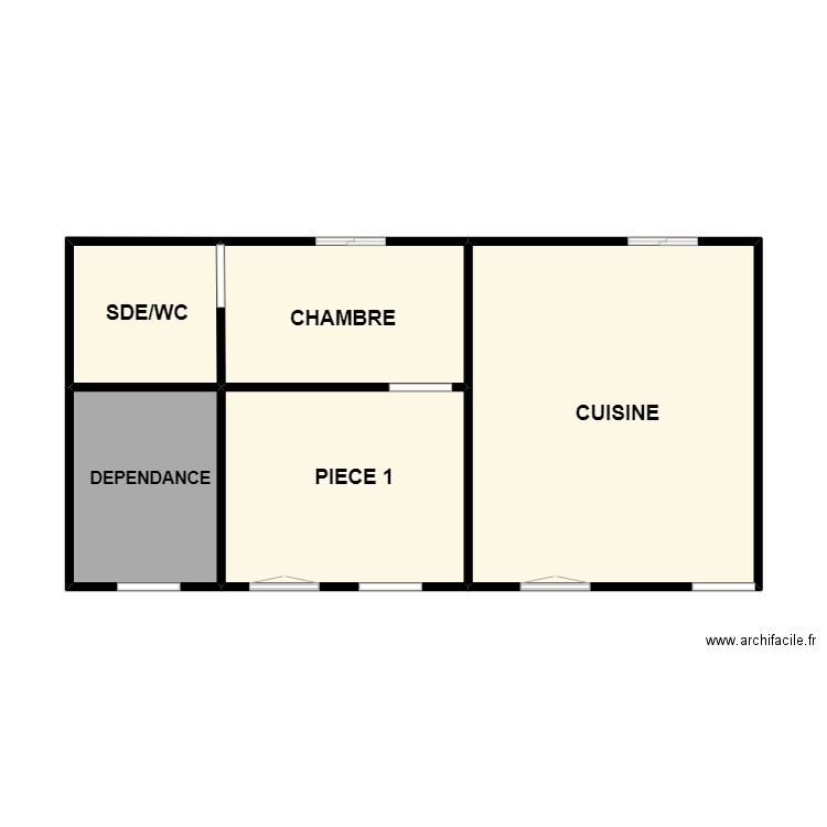 PRIOU MAISONNETTE. Plan de 0 pièce et 0 m2