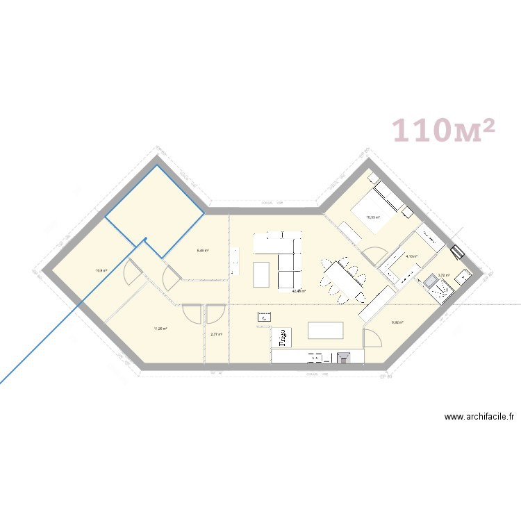 Test maison. Plan de 11 pièces et 752 m2