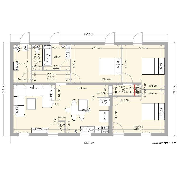 maison said . Plan de 0 pièce et 0 m2