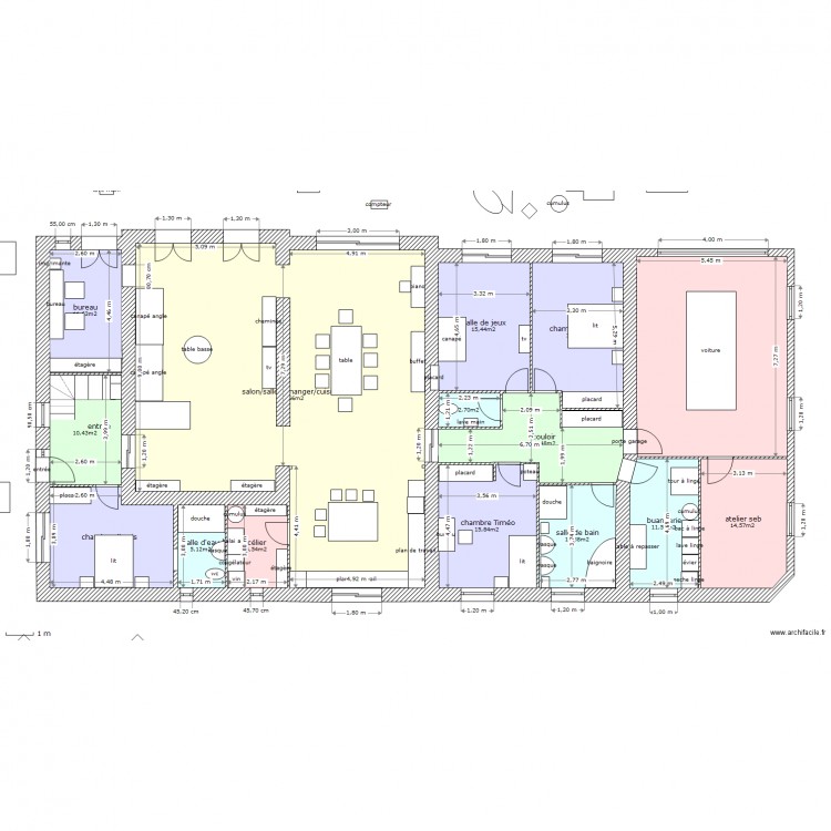 tres grd changement. Plan de 0 pièce et 0 m2