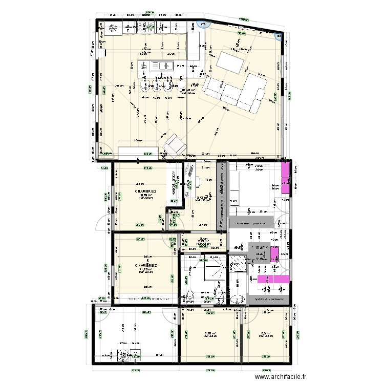 maison Robinson travaux 3. Plan de 0 pièce et 0 m2
