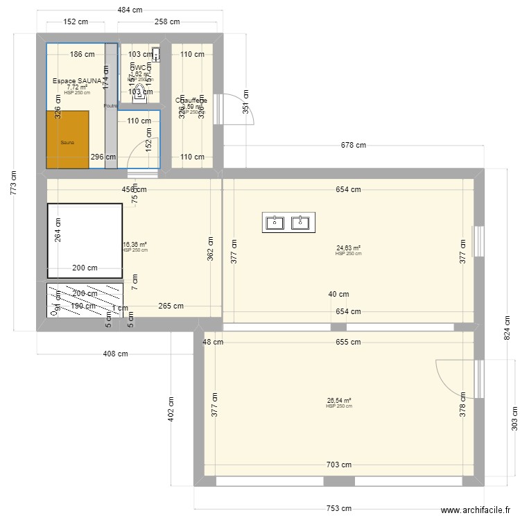 Love Room - Pouancé - Plan TEST. Plan de 0 pièce et 0 m2