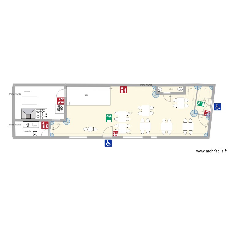 LAGUARRIGUE. Plan de 0 pièce et 0 m2