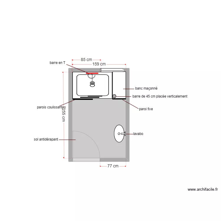 plan projet&eacute; dossier 5841. Plan de 