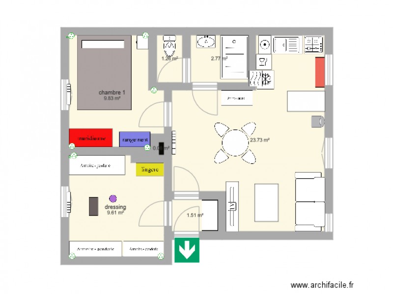 plan appartement 49m2
