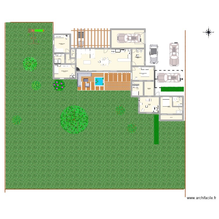 Plan en Z version Céline. Plan de 0 pièce et 0 m2