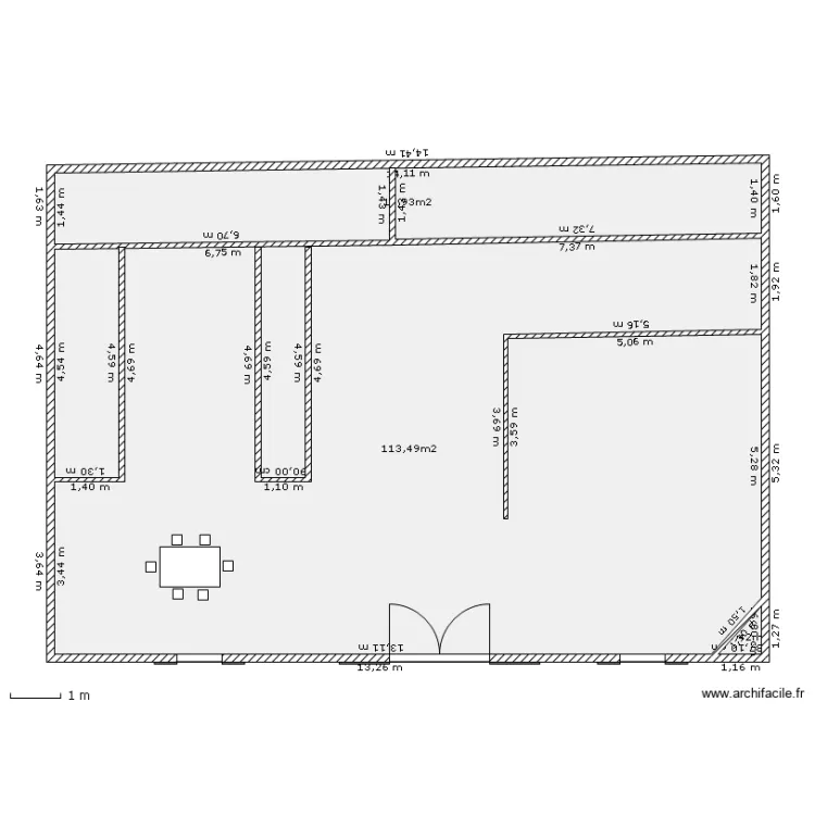 maison de plage RC. Plan de 