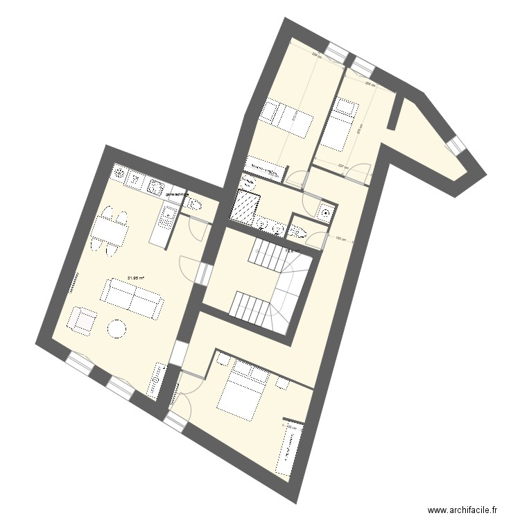 étage 1 version 26 juin 2019. Plan de 0 pièce et 0 m2