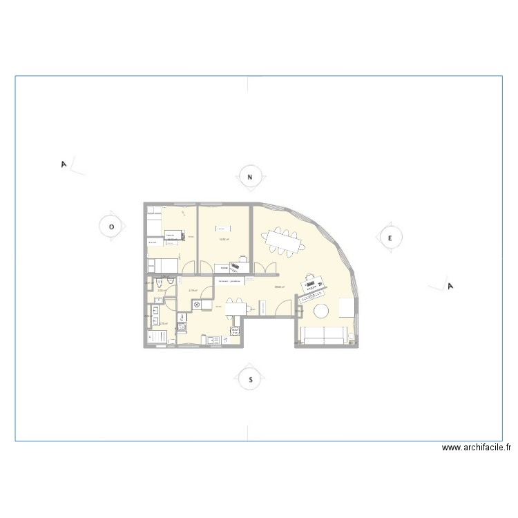 aurelien  chambre. Plan de 0 pièce et 0 m2