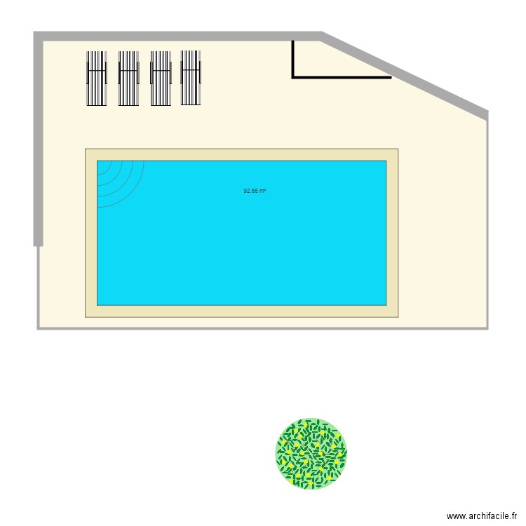 piscine CN 8x4. Plan de 0 pièce et 0 m2
