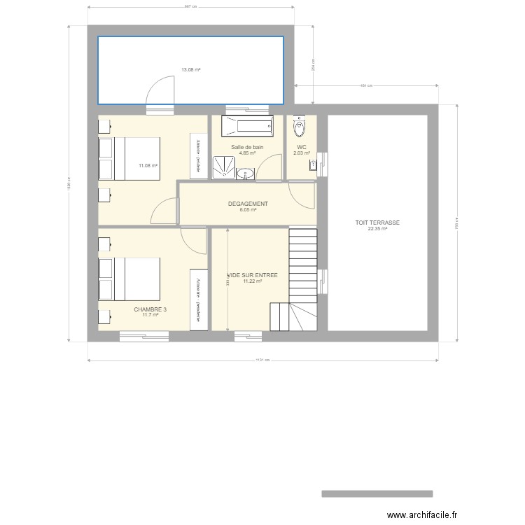 ETAGE PLUI. Plan de 0 pièce et 0 m2